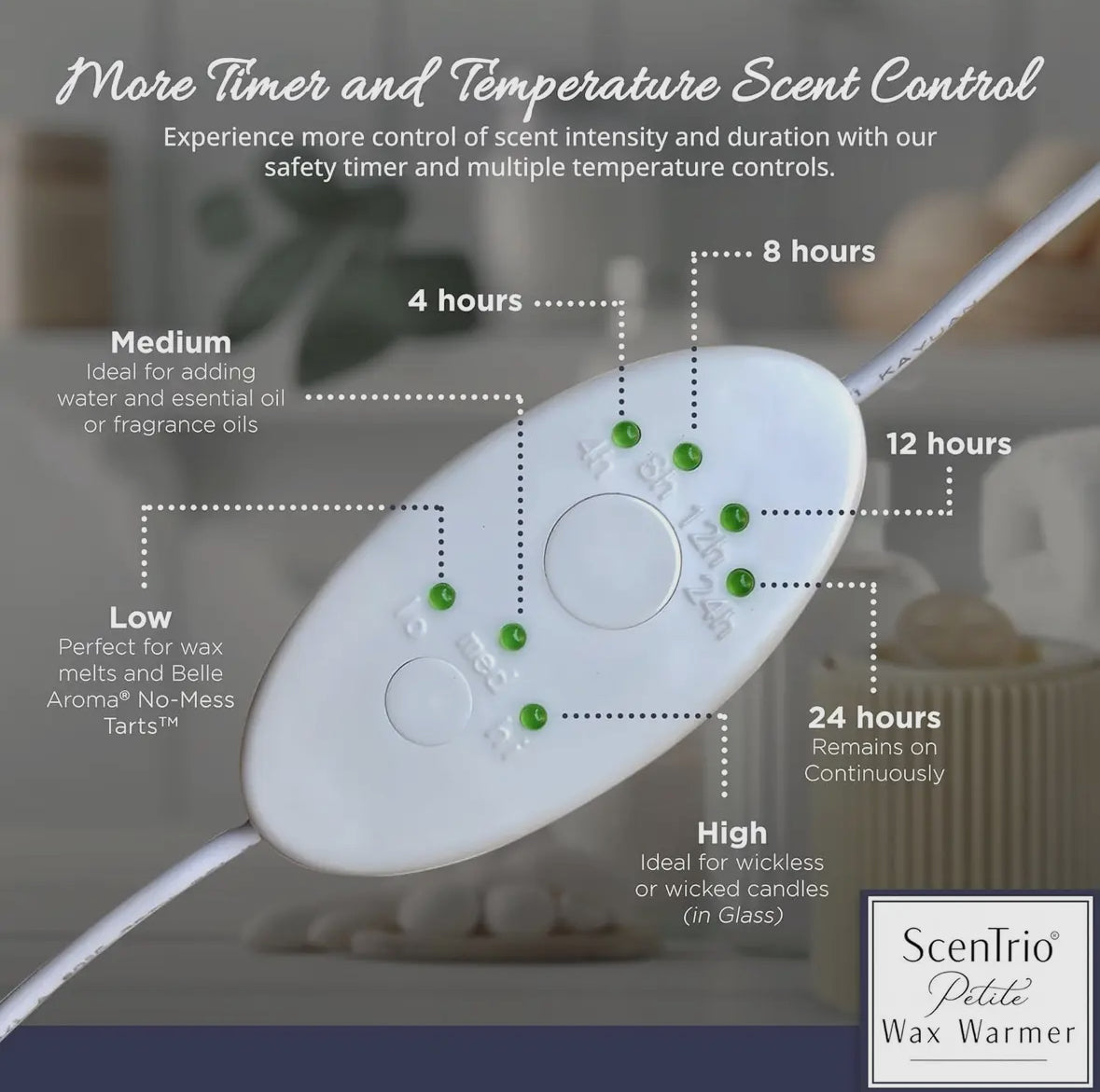 Belle Aroma Sentrio Petite Wax Warmer - Tan