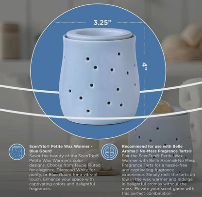 Belle Aroma Sentrio Petite Wax Warmer - Blue