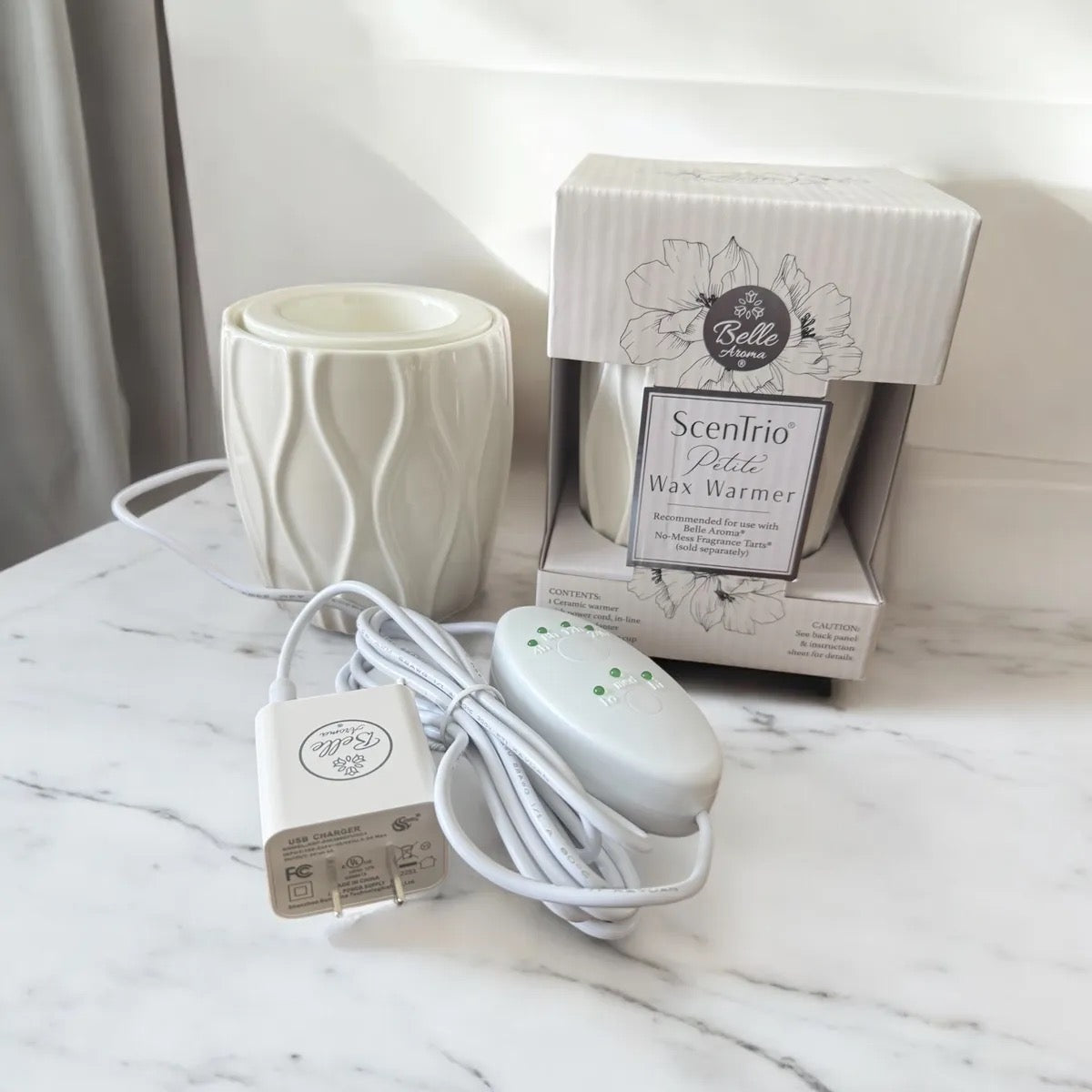 Belle Aroma Sentrio Petite Wax Warmer - White