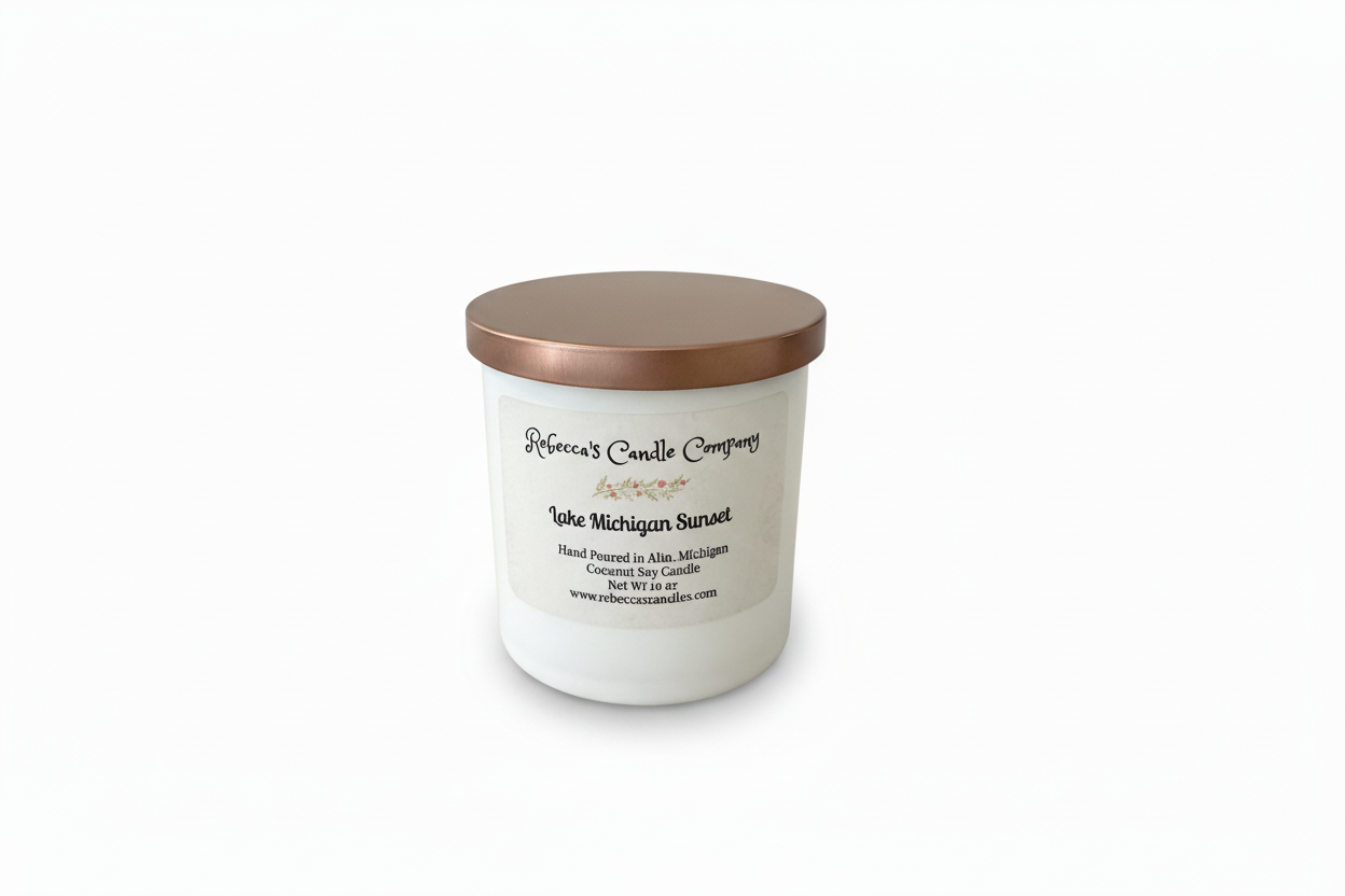 Edited candle image with white background