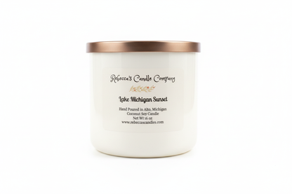 Lightened candle with white background