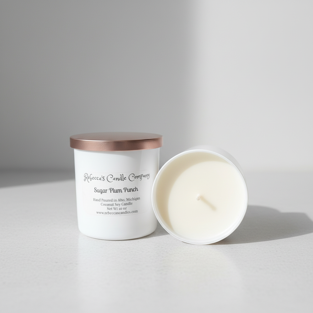 Professional candle product photo