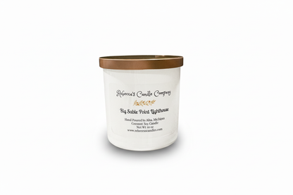 White candle product image with corrected color